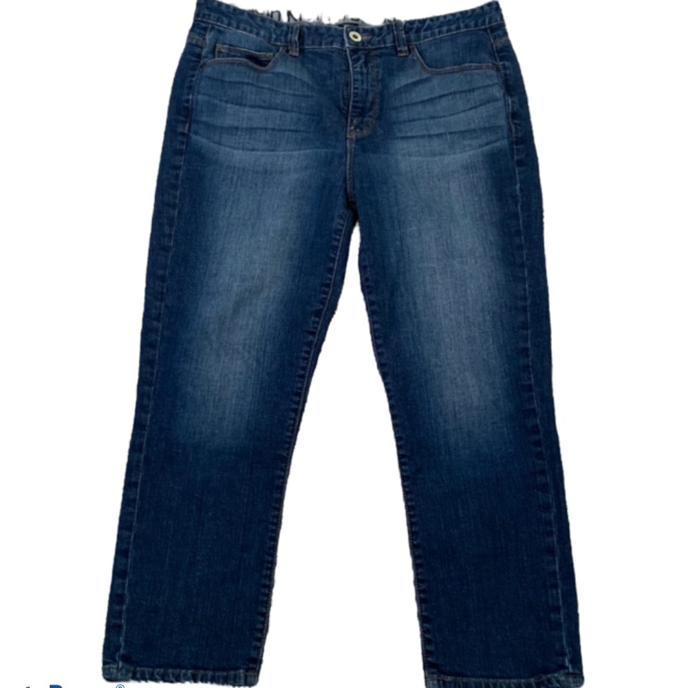 Calvin Klein Shape Capri Crop Blue Jeans Sz 31/12